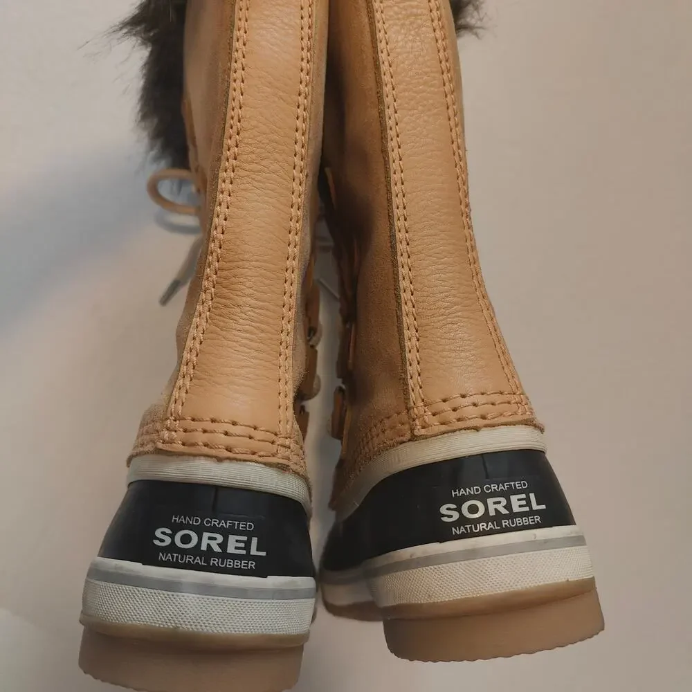 SOREL Women's Joan Of Arctic Snow Boot in Camel Brown size 5 NEW Without Box*